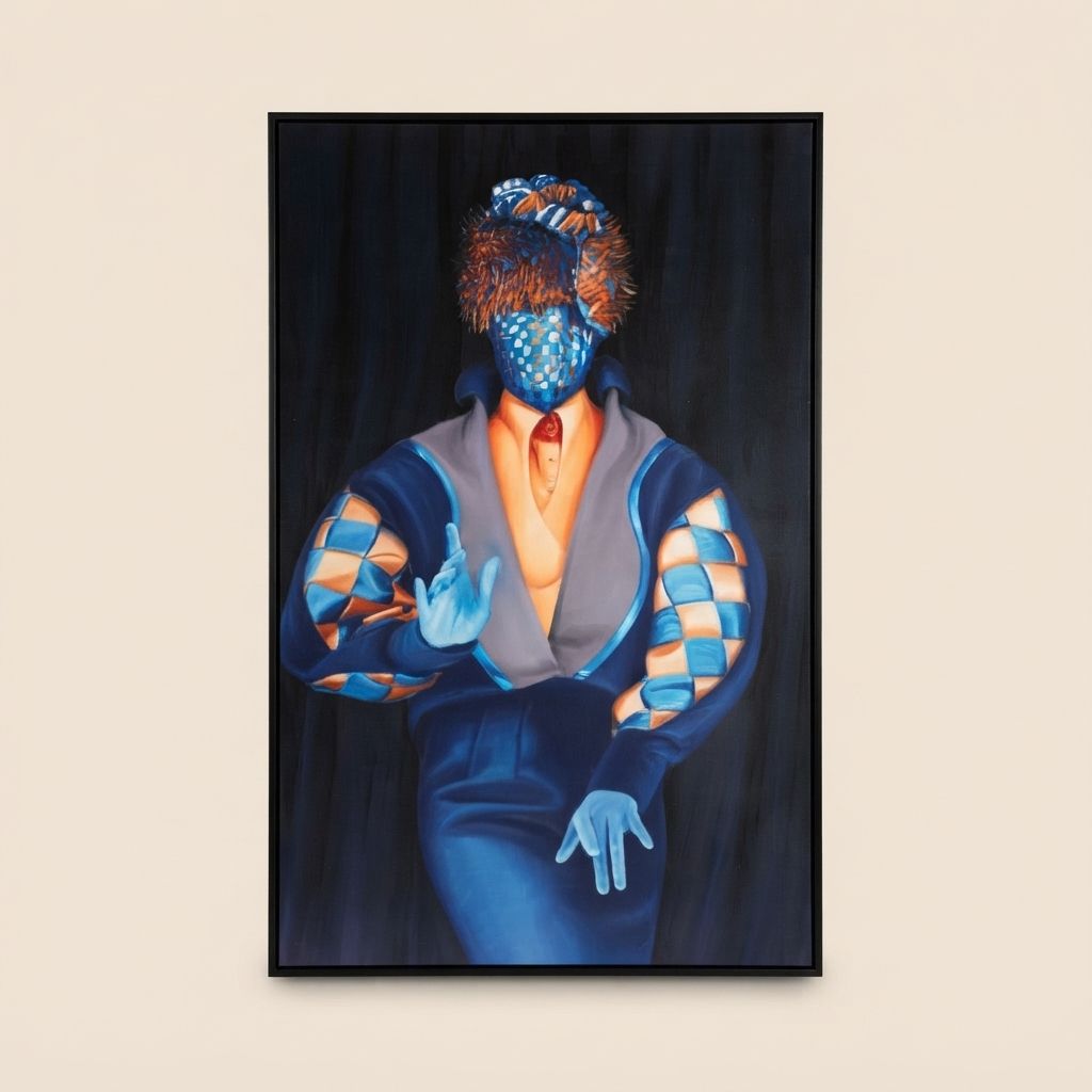 Mystic Figure Abstract Portrait Wall Art