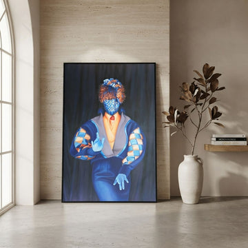 Mystic Figure Abstract Portrait Wall Art