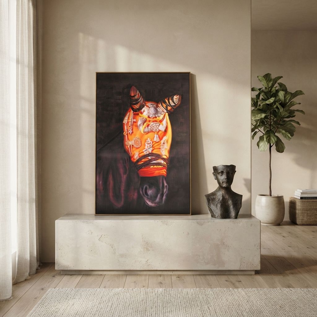 Single-Frame Spray Paint Wall Art