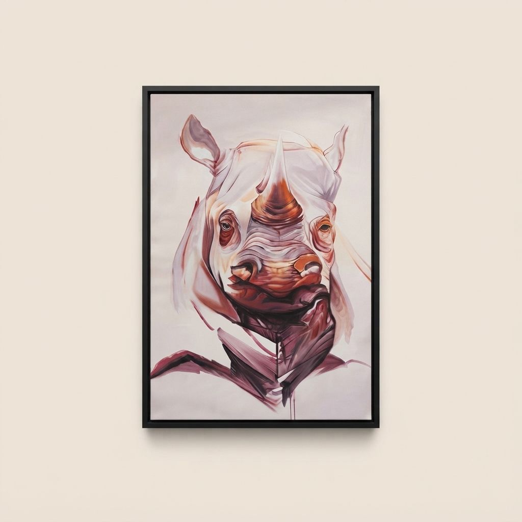 Single-Frame Spray-Paint Wall Art