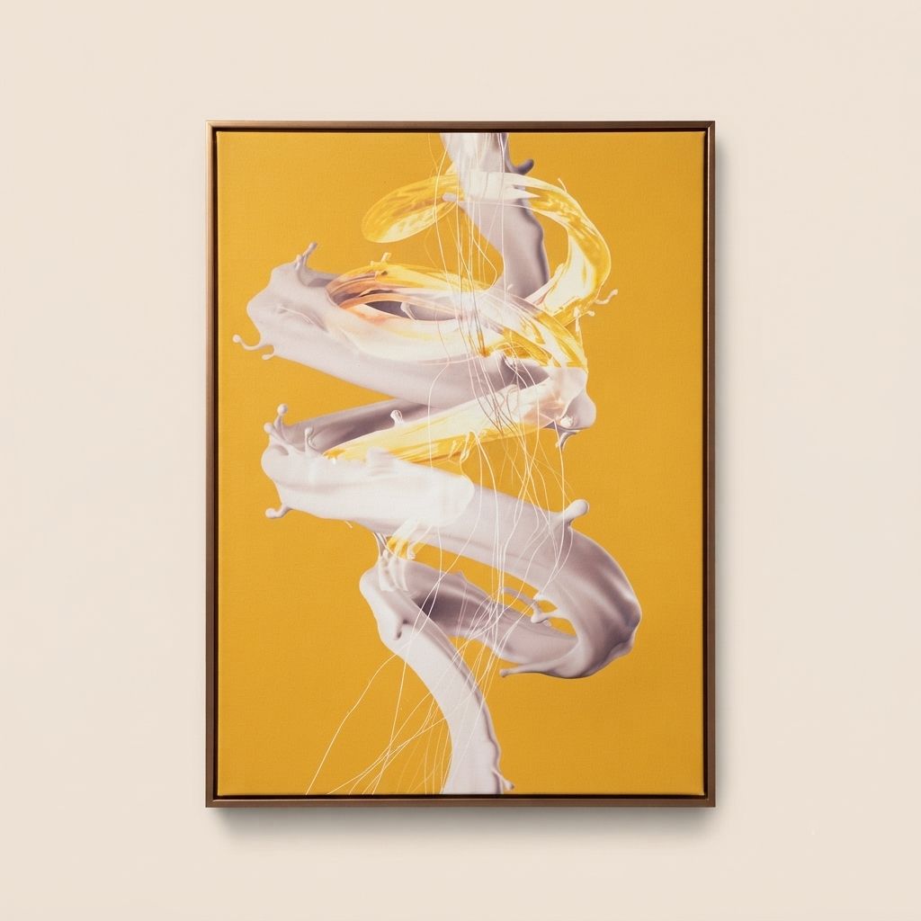 Single-Frame Spray-Paint Wall Art