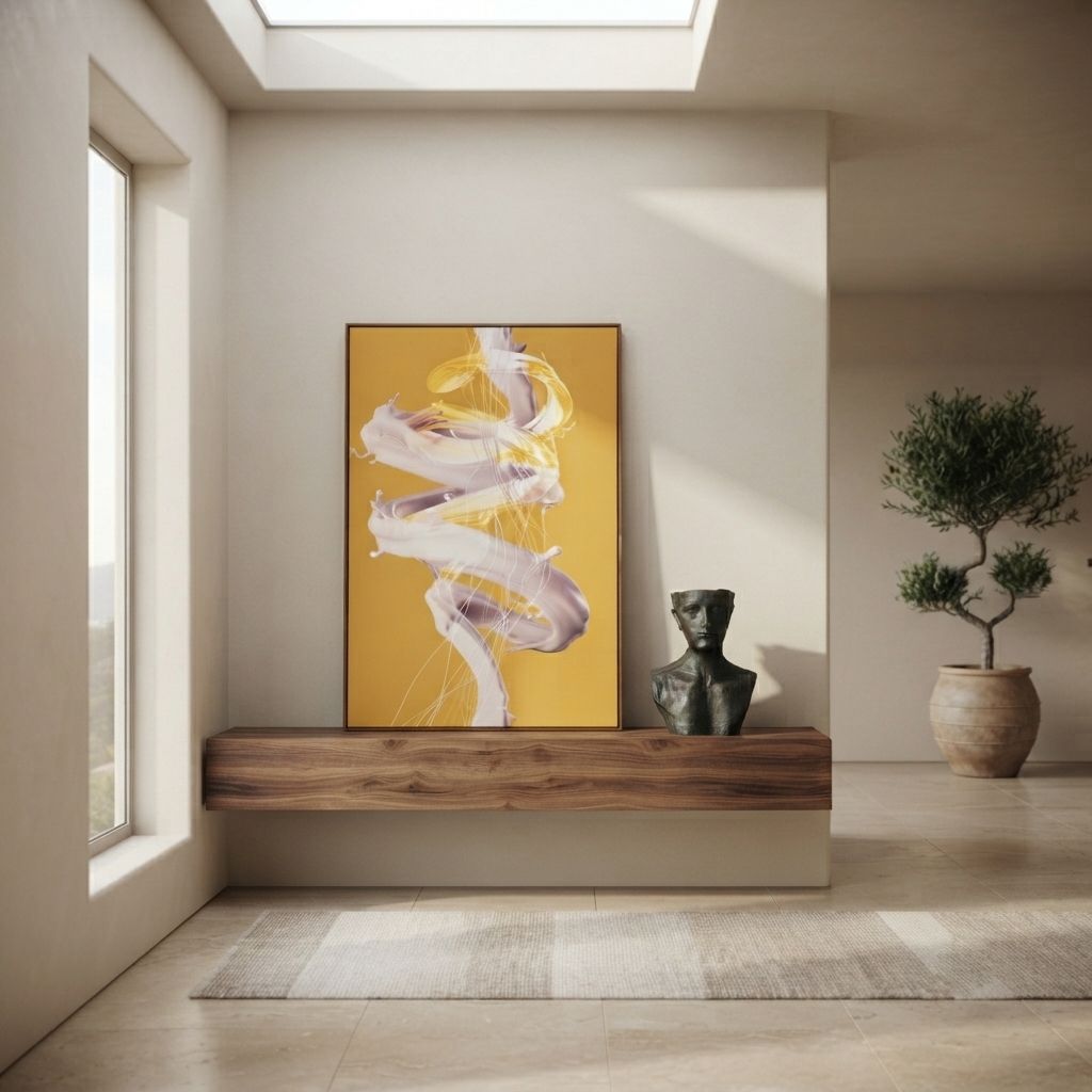 Single-Frame Spray-Paint Wall Art
