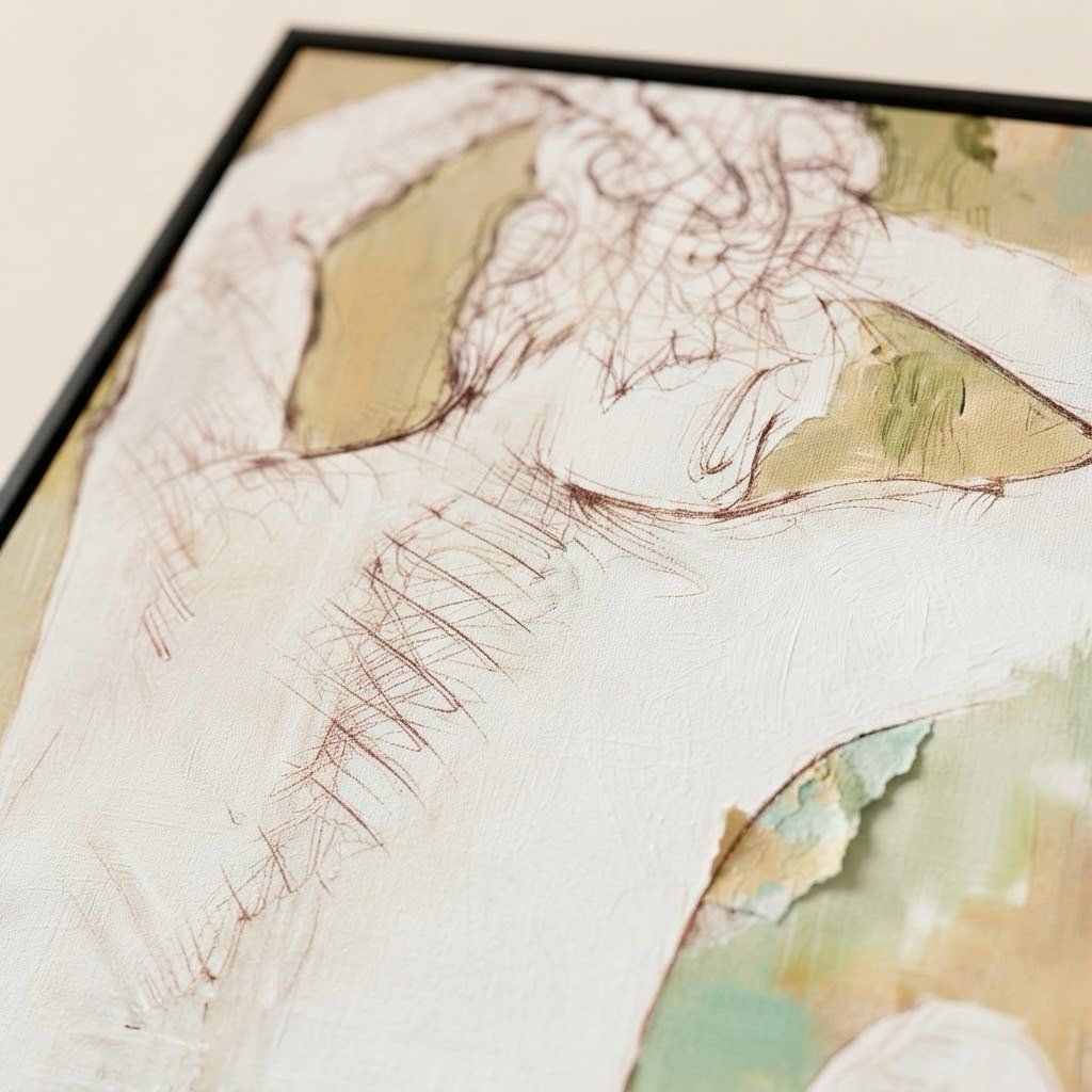 Single-Frame Spray-Paint Wall Art