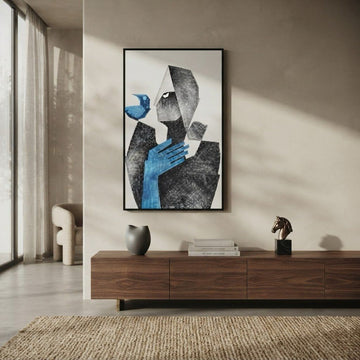 Single-Frame Spray-Paint Wall Art