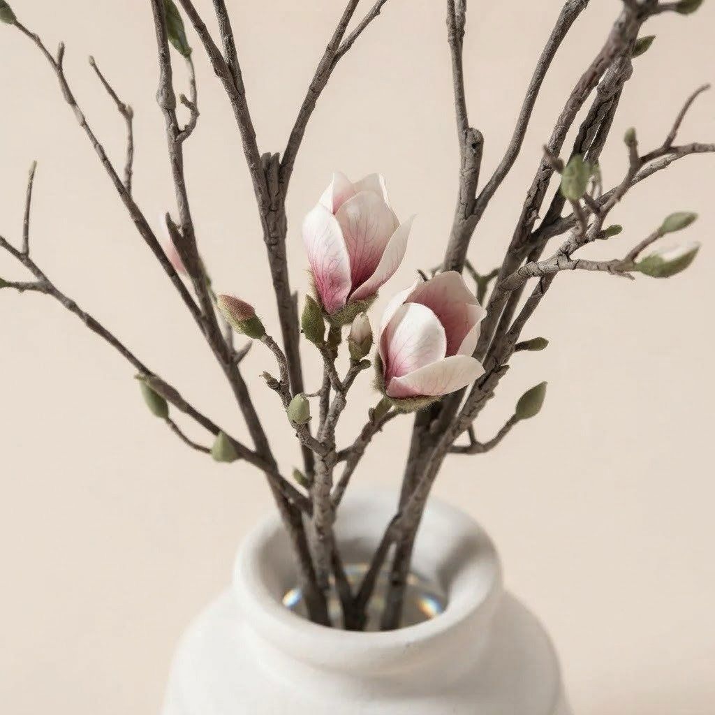 Artificial Flowering Branch Plant â€“ Pink