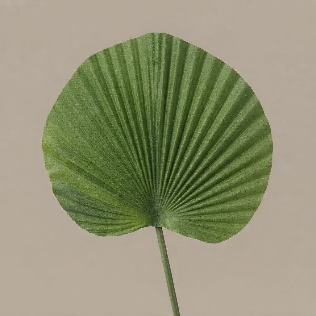 Artificial Palm Leaf Decor Stem