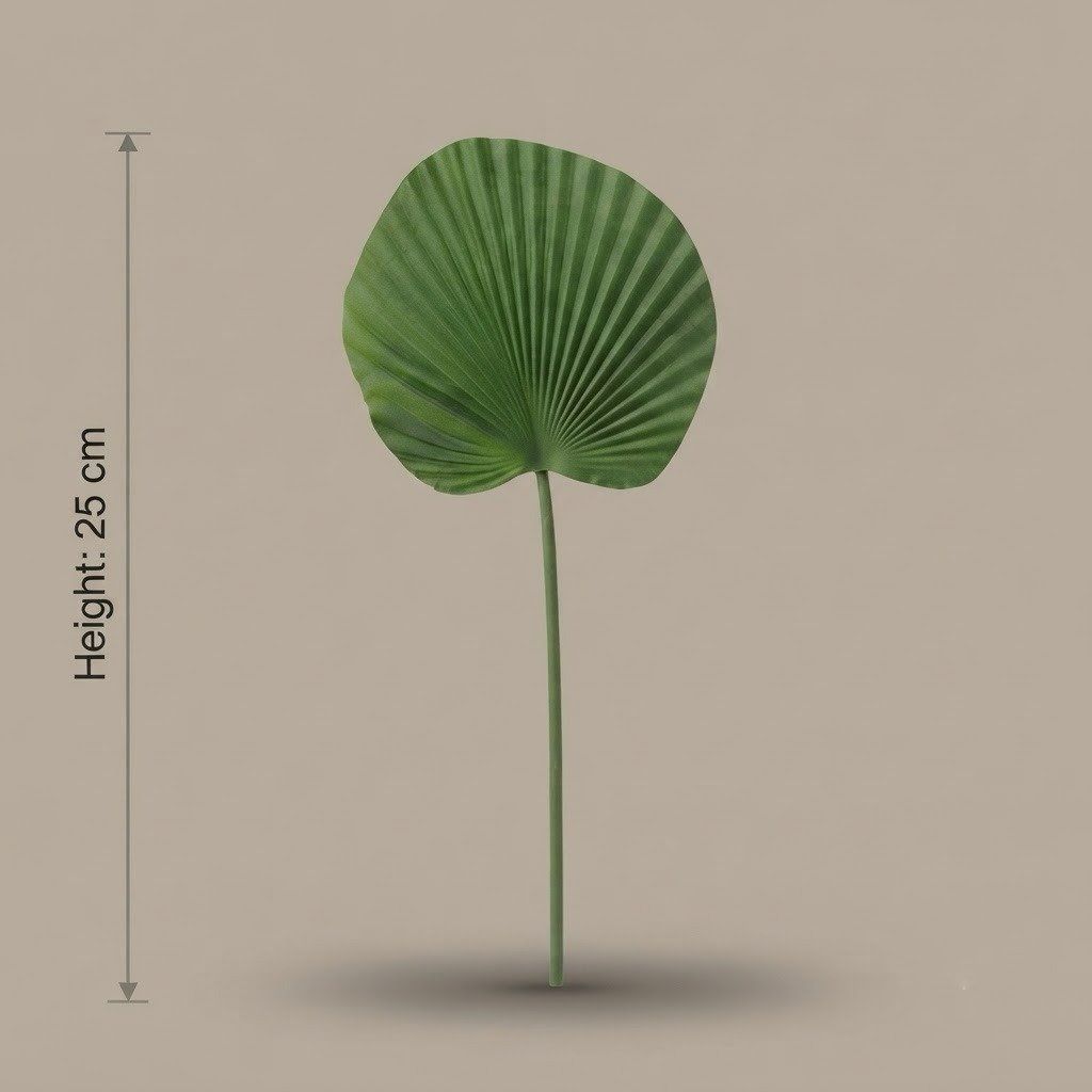 Artificial Palm Leaf Decor Stem