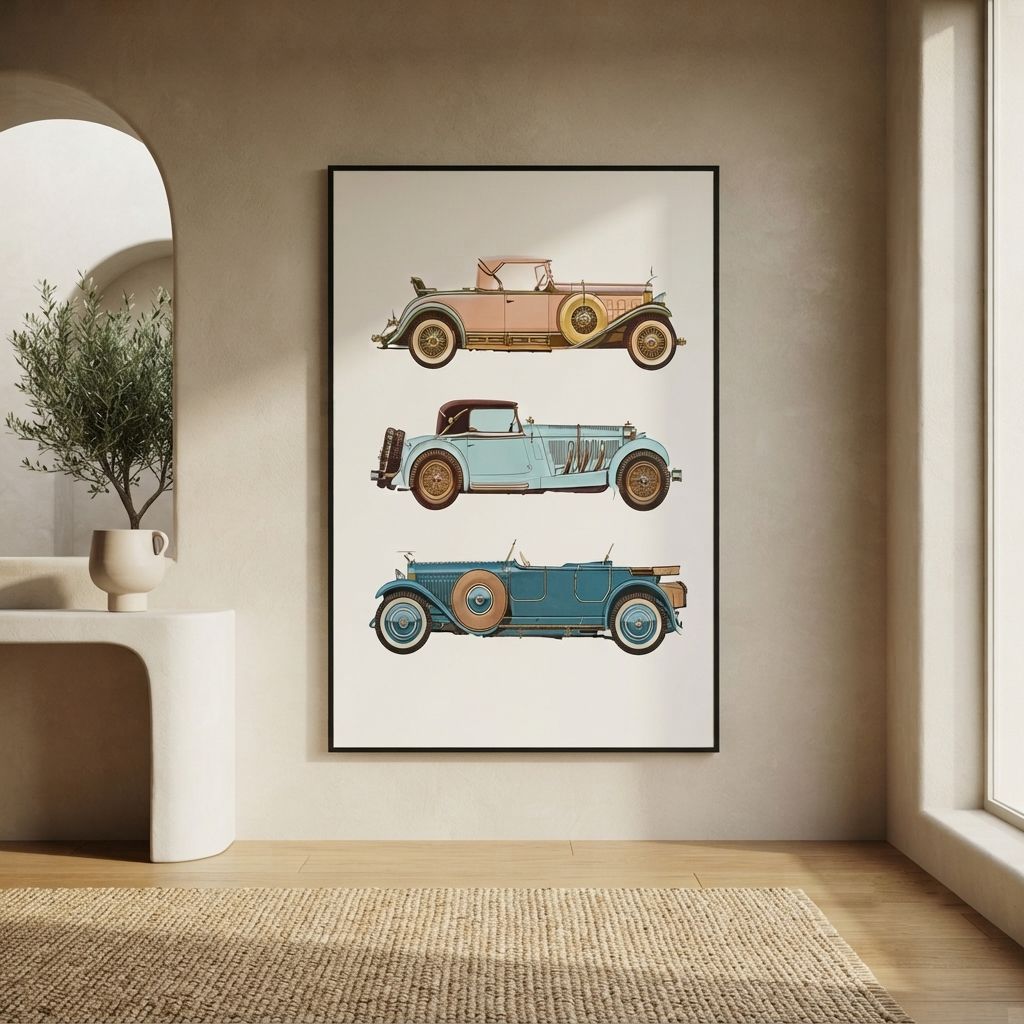 Vintage Car Wall Art