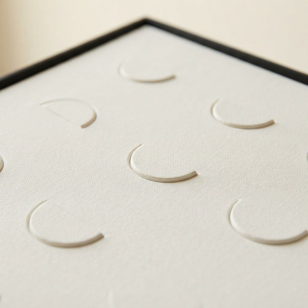 Textured Paperboard Wall Art