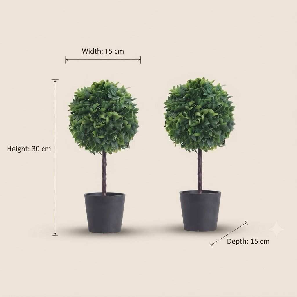 Artificial Boxwood Topiary Plant