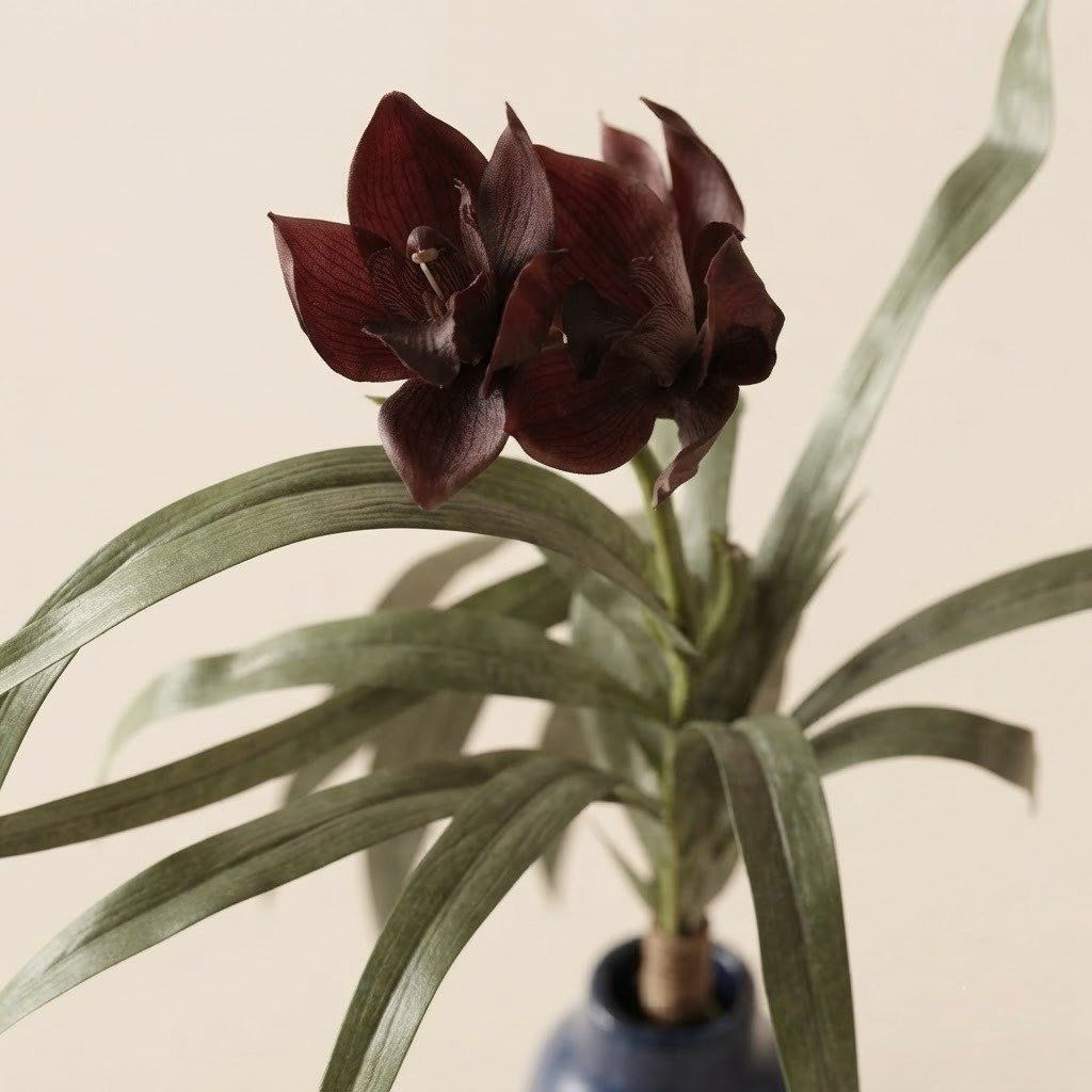 Artificial Orchid Stem Decor