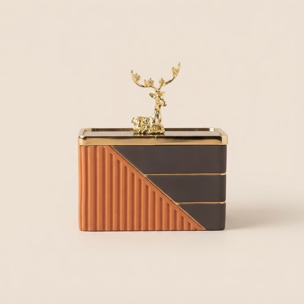 Black & Orange Toothpick Box