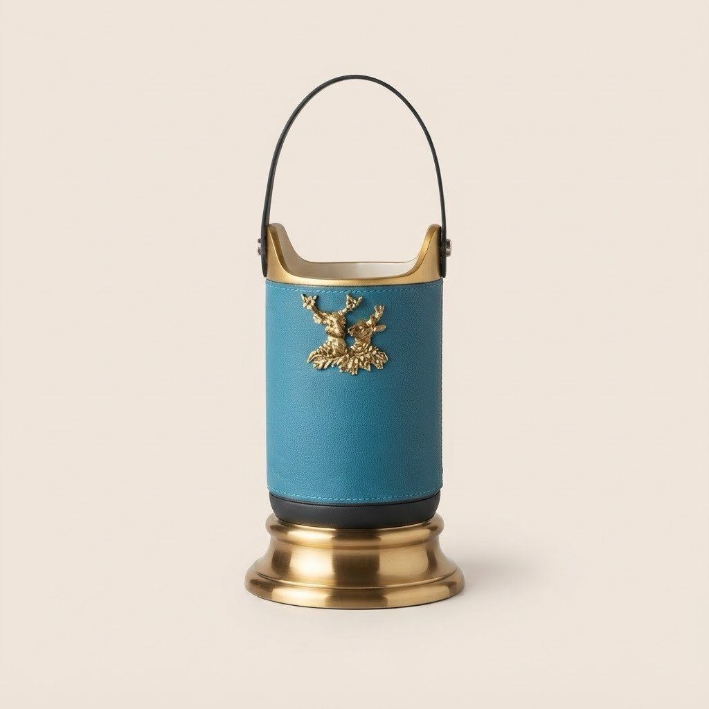 Rustic Modern Metal  Vase