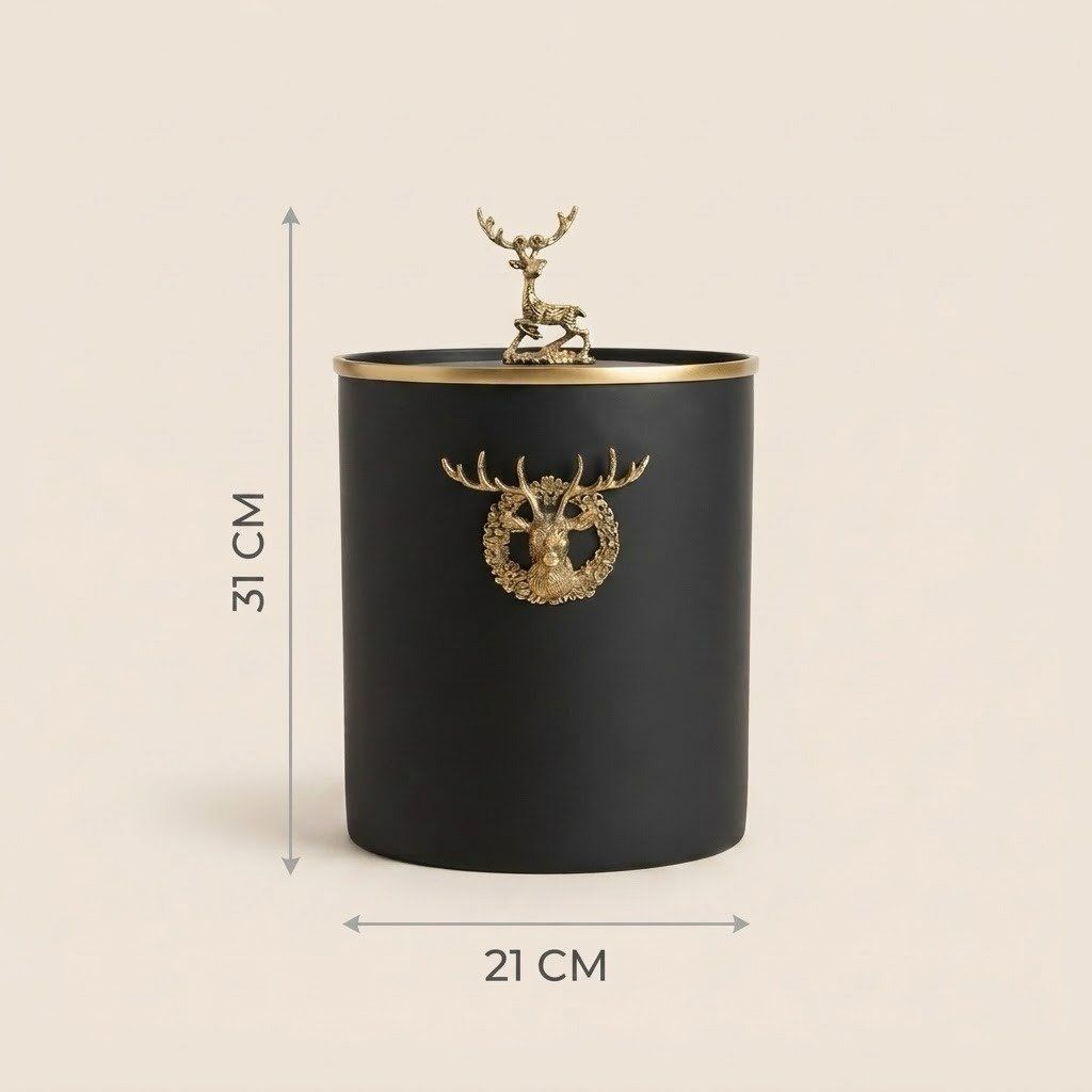 Resin Metal Trash Can