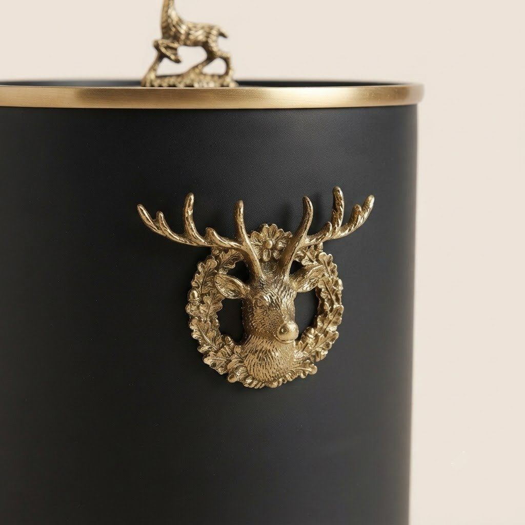 Resin Metal Trash Can