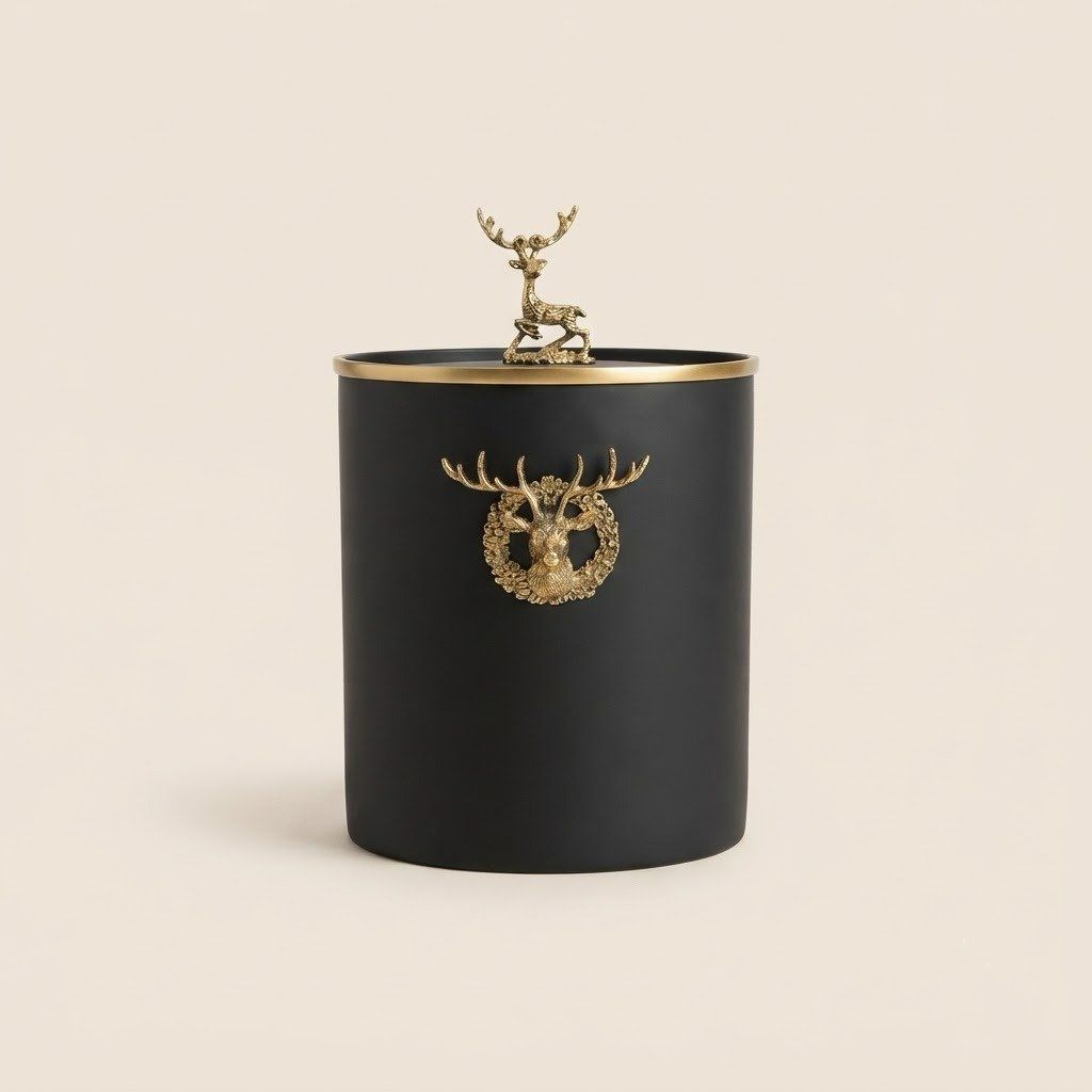 Resin Metal Trash Can