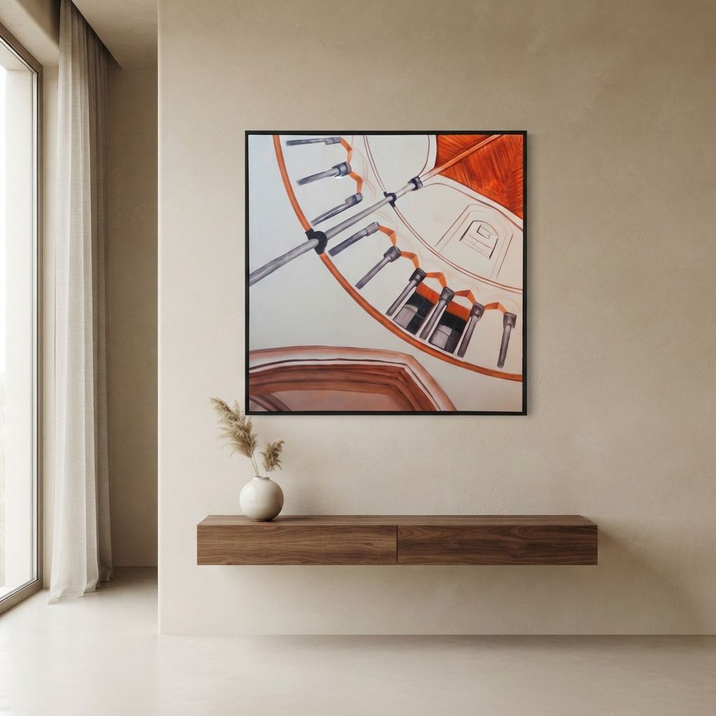 Single Frame Spray-Paint Wall Art - 3