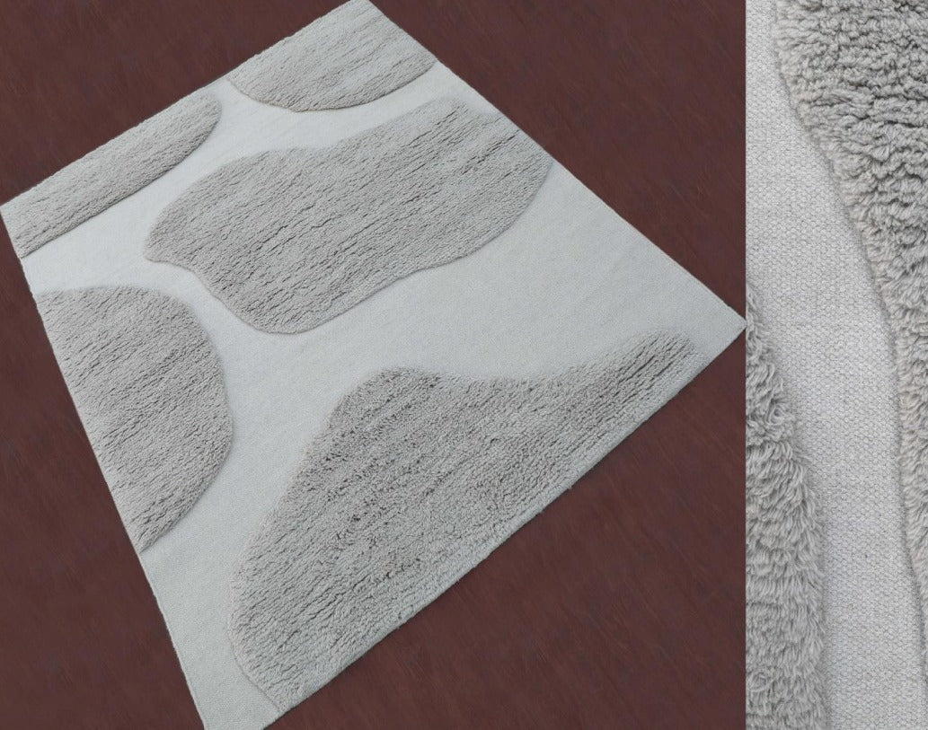 GREY WOOL RUG