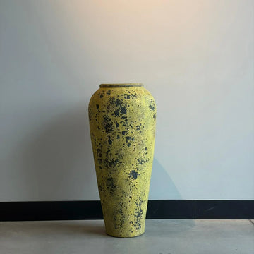 Tall Terracotta Pot – Yellow Speckled