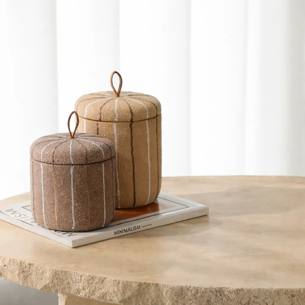 Brown Sand Jar