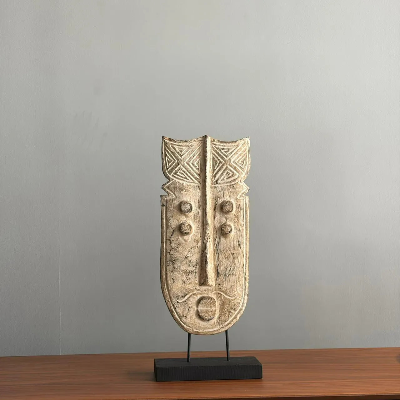 Wooden Decor - Mask Figure