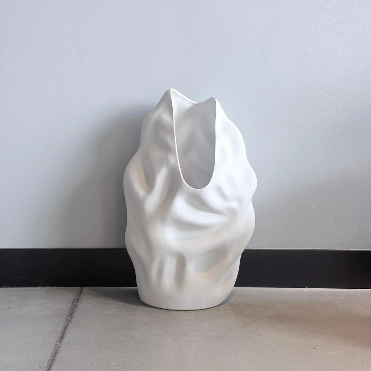 Sculpted Glaze Ceramic Vase