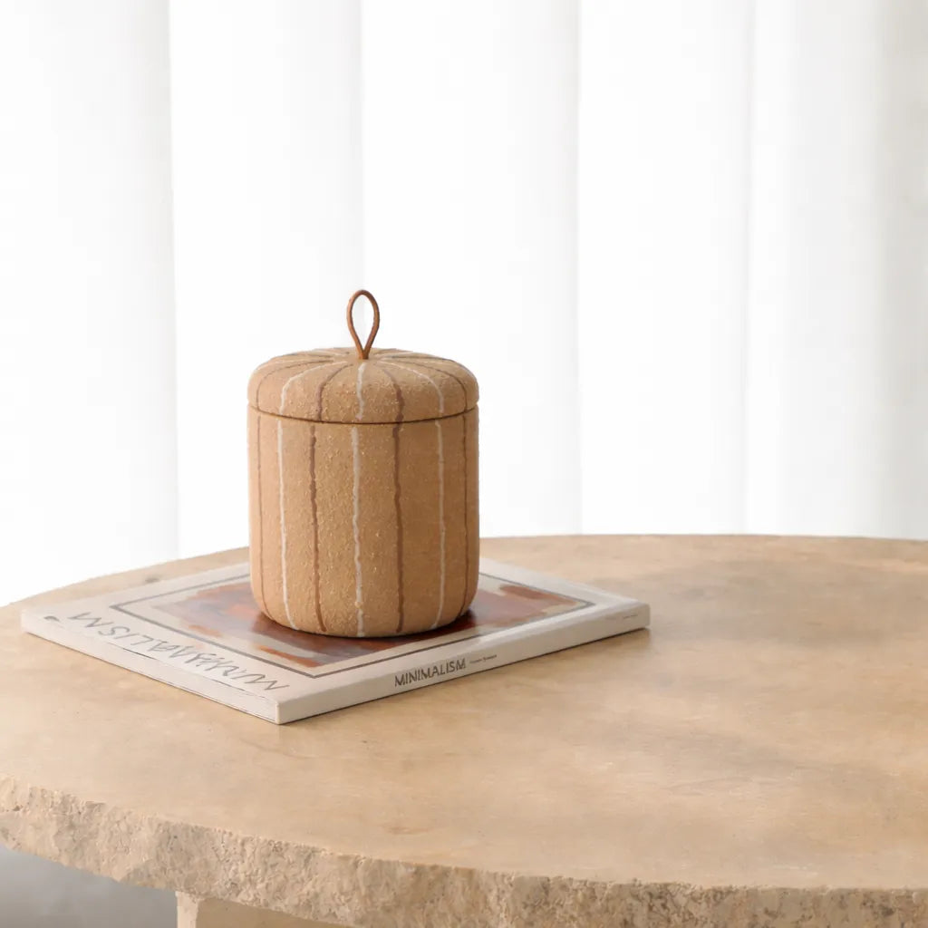 Brown Sand Jar