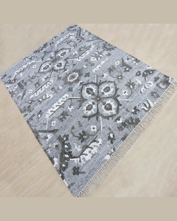 SILVER OLIVE WOOL RUG